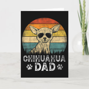 Vintage Chihuahua Dad Dog Lovers Father&#; s Day T Card