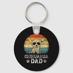 Vintage Chihuahua Dad Dog Lovers Father&#; s Day T Key Ring