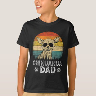 Vintage Chihuahua Dad Dog Lovers Father&#; s Day T T-Shirt