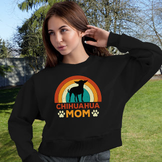 Vintage Chihuahua Dog Mum Sunset Sweatshirt