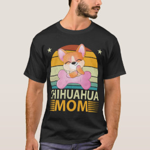 Vintage Chihuahua Mom Dog Lovers Mother's Day T-Shirt
