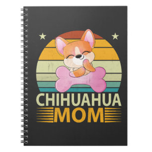 Vintage Chihuahua Mum Dog Lovers Mother's Day Notebook