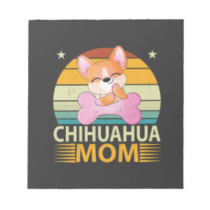 Vintage Chihuahua Mum Dog Lovers Mother's Day Notepad