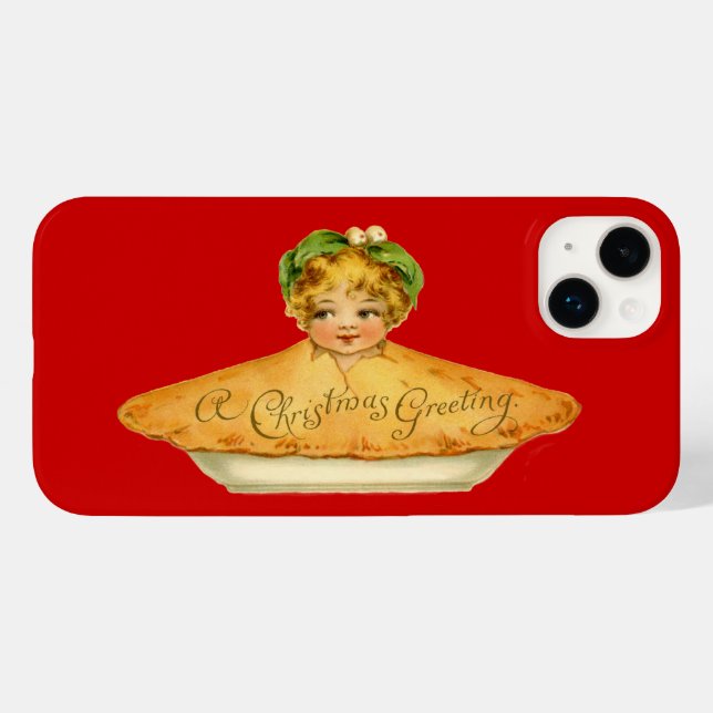 Vintage Child & Pie Case-Mate iPhone Case (Back (Horizontal))