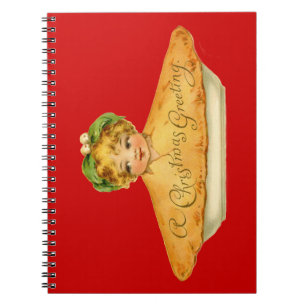 Vintage Child & Pie Spiral Notebook