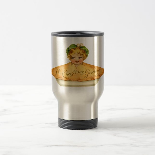 Vintage Child & Pie Travel Mug (Center)