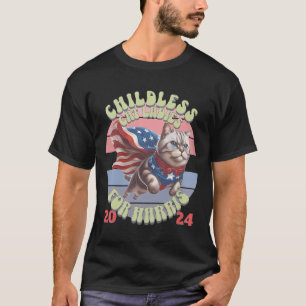 Vintage Childless Cat Ladies For Kamala Harris 202 T-Shirt