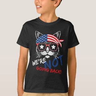 Vintage Childless Cat Lady We're Not Going Back Ka T-Shirt