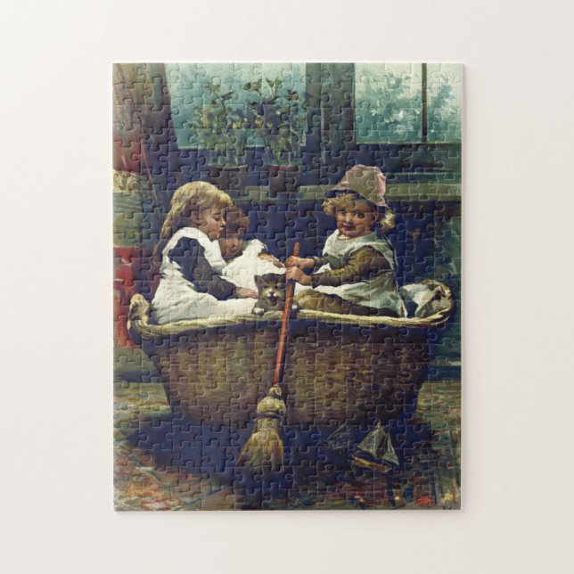 Vintage Children Jigsaw Puzzle (Vertical)