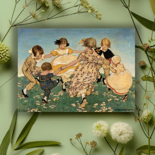 Vintage Children Playing Mother's Day Card