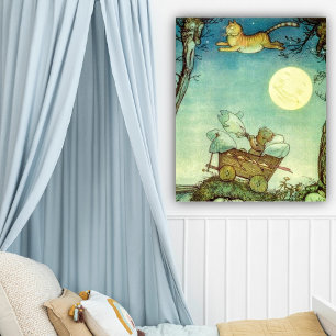 Vintage Children's Art Else Wenz Vietor Poster