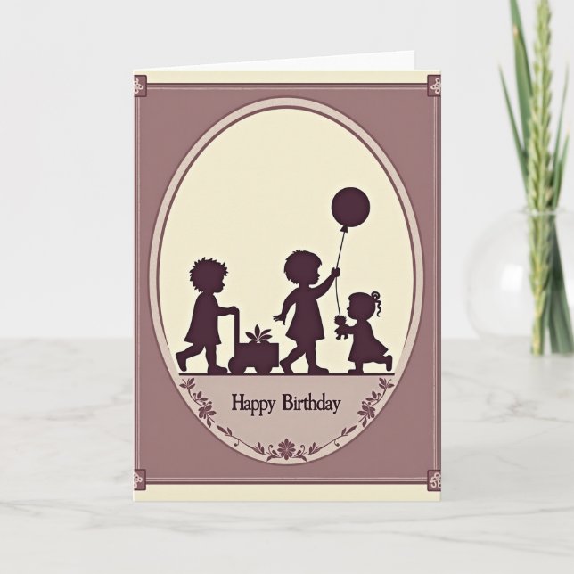 Vintage Childrens Birthday Card (Front)