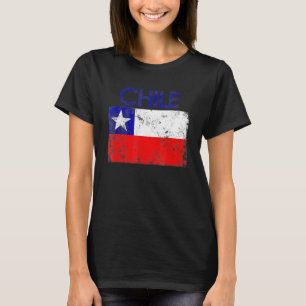 Vintage Chile Chilean Flag Pride Chilean Roots Chi T-Shirt