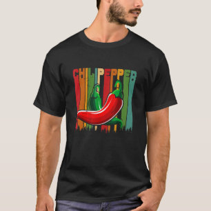 Vintage Chilli Peppers Red Hot Vintage Vegetable P T-Shirt