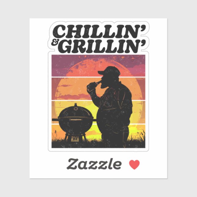 Vintage Chillin’ & Grillin’ Distressed (Sheet)