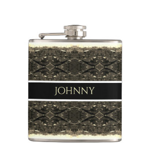 Vintage China Canton city Hip Flask