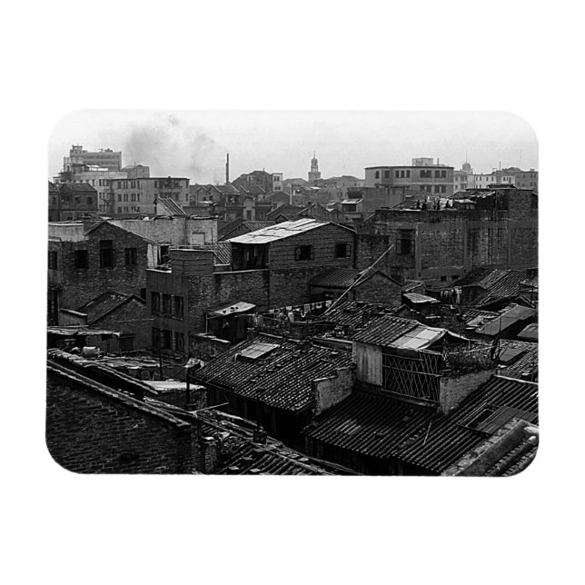 Vintage China Canton city Magnet (Horizontal)