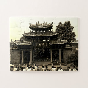 Vintage China Canton Foshan ancestral temple Jigsaw Puzzle