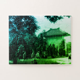 Vintage China Canton martyrs parc Jigsaw Puzzle