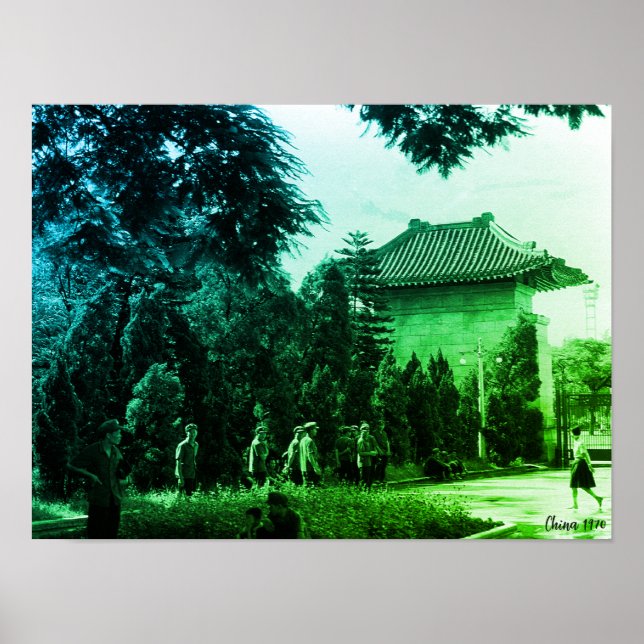 Vintage China Canton martyrs parc Poster (Front)