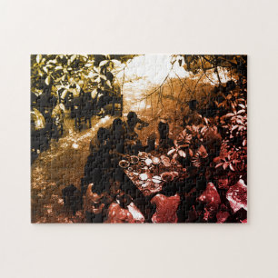 Vintage China Canton restaurant Jigsaw Puzzle