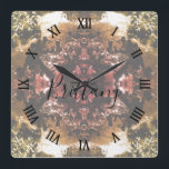 Vintage China Canton restaurant Square Wall Clock<br><div class="desc">Vintage China Canton restaurant</div>