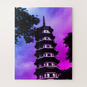 Vintage China Canton the flowery pagoda Jigsaw Puzzle