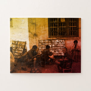 Vintage China Changsha book lending Jigsaw Puzzle