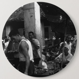 Vintage China changsha market 1970 6 Cm Round Badge