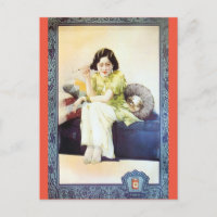 Vintage China Cigarette Ad Retro Beauty Model