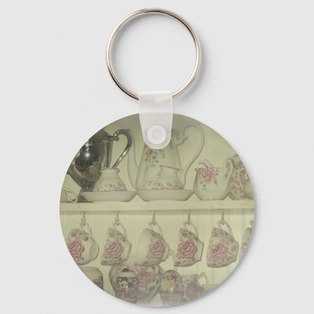 Vintage China Display Key Ring (Front)