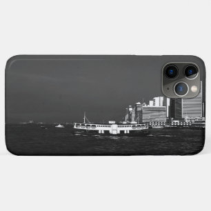 Vintage China Hong Kong boat skyscraper ​​sea Case-Mate iPhone Case