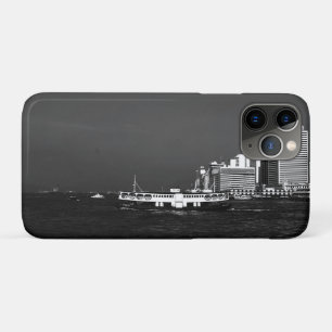 Vintage China Hong Kong boat skyscraper sea Case-Mate iPhone Case