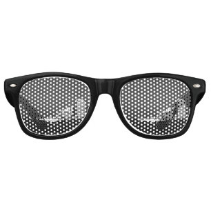 Vintage China Hong Kong boat skyscraper sea Post Retro Sunglasses
