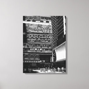 Vintage China Hong Kong street City Canvas Print