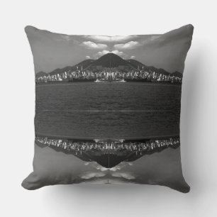 Vintage China Hong Kong View City Poster Cushion
