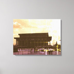Vintage China Pekin Mao Tse Tung Mausoleum Canvas Print