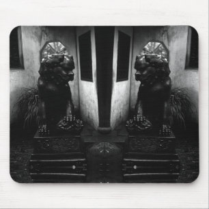 Vintage China Shanghai Yuyuan garden statue Case-M Mouse Pad