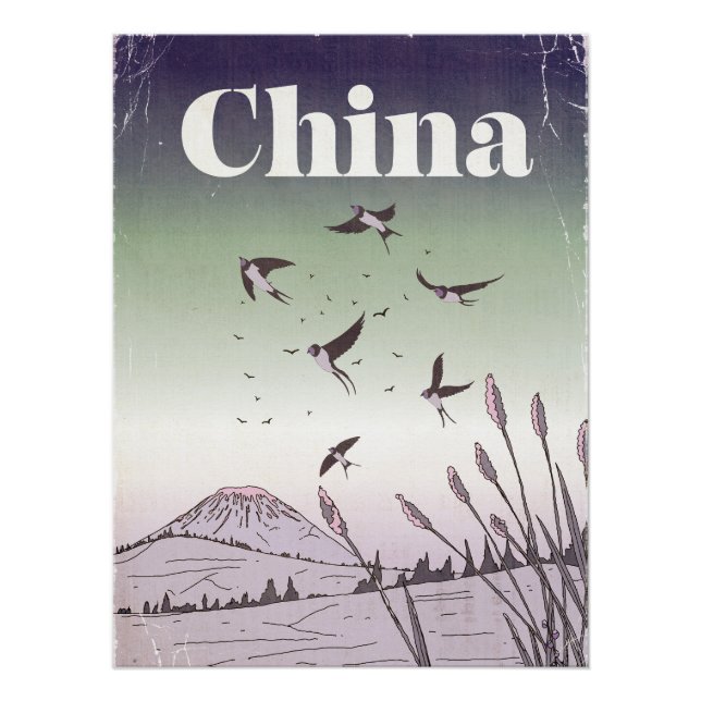 Vintage China Travel Poster (Front)