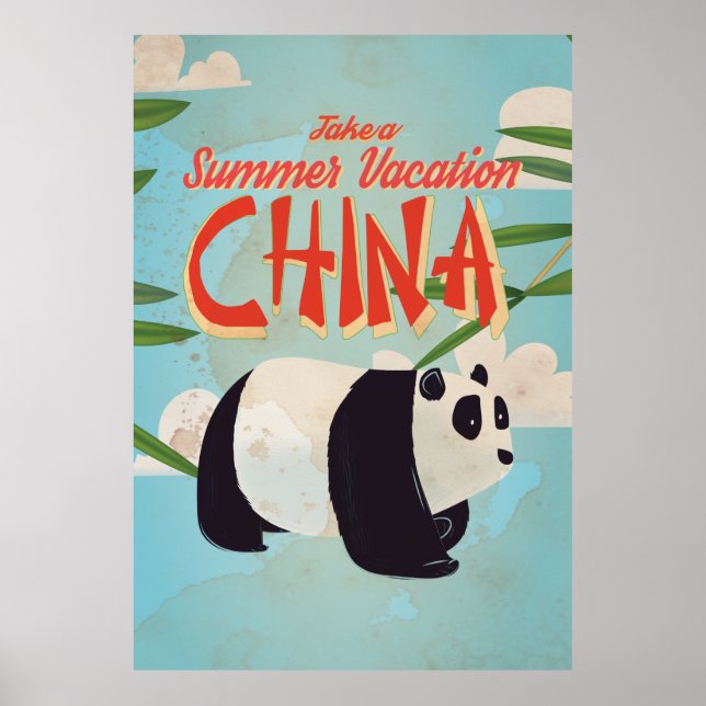 Vintage China Vacation Poster (Front)