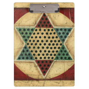 Vintage Chinese Chequerboard by Ethan Harper Clipboard