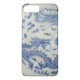 Vintage chinese dragon monaco blue chinoiserie iPhone 8 plus/7 plus case
