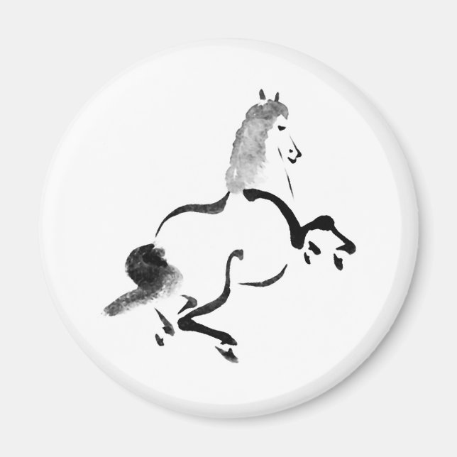 Vintage Chinese Horse Magnet (Front)
