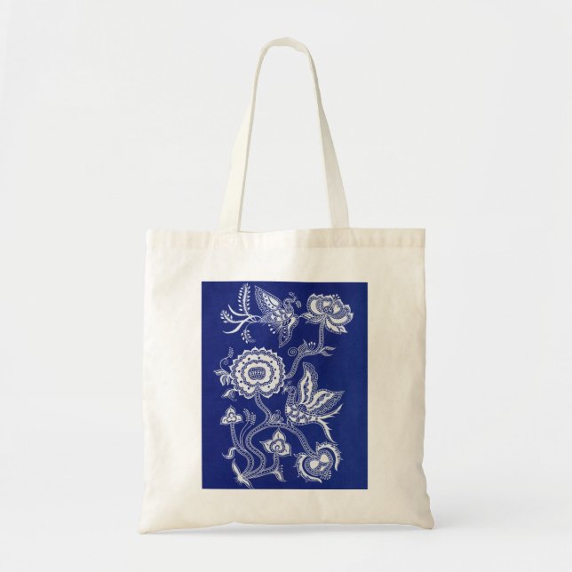 Vintage Chinese Indigo Batik - Bag (Front)