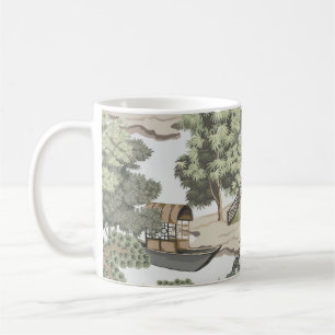 Vintage Chinese landscape seamless pattern. Chinoi Coffee Mug