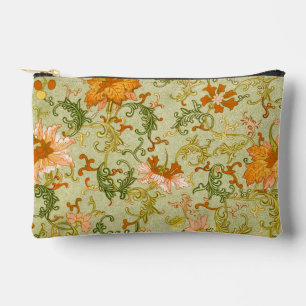 Vintage Chinese Ornament Jones Flowers Accessory Pouch
