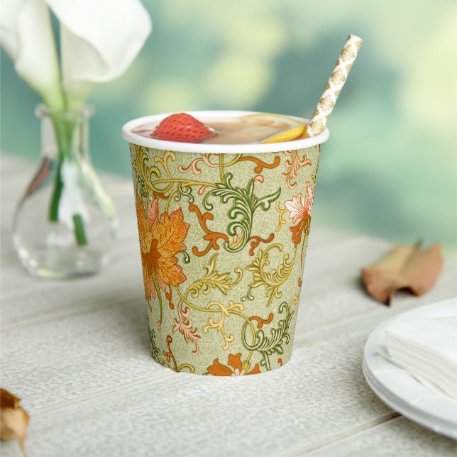 Vintage Chinese Ornament Jones Flowers   Paper Cups (Insitu)