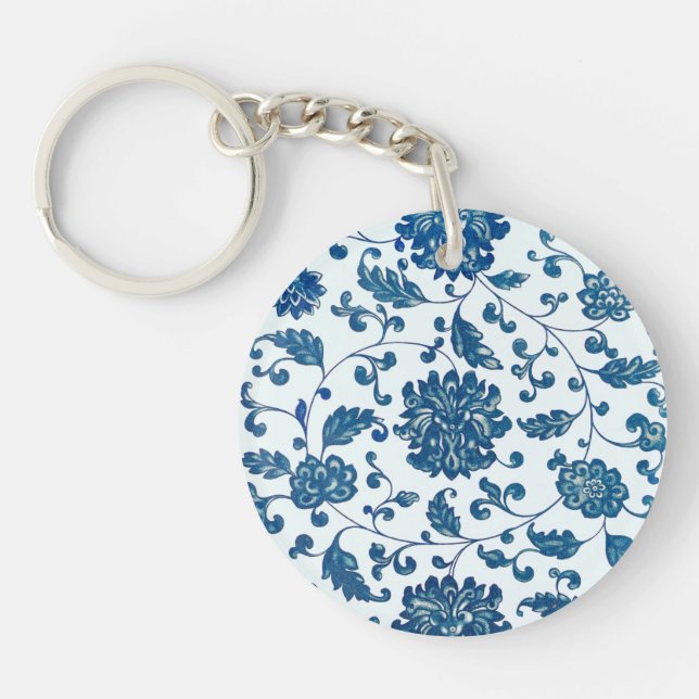 Vintage Chinese Ornament  Key Ring (Front)