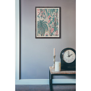 Vintage Chintz Floral Tropical Pattern Decoupage Tissue Paper