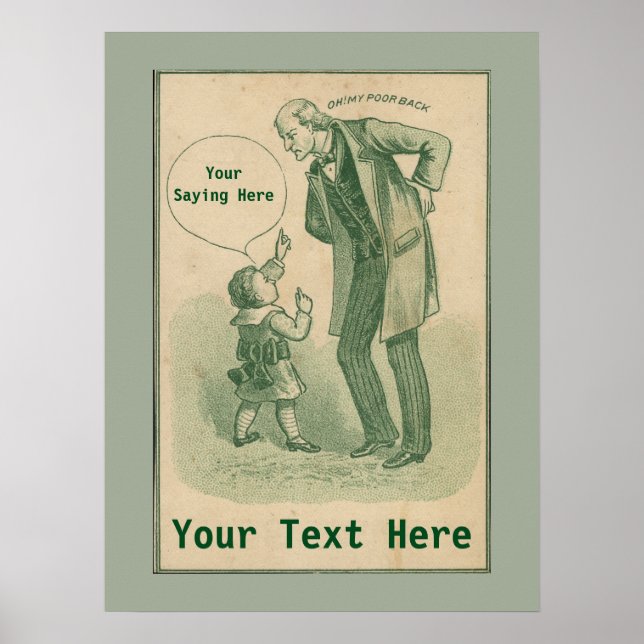 Vintage Chiropractic Advertising Poster (Front)